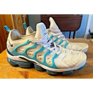 Nike Air Vapormax Plus White Blue Force Fury 924453-104 Size 12 Men's